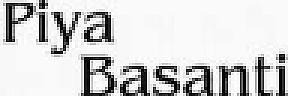 PIYA BASANTI (and logo) trademark logo