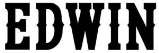 EDWIN (and logo) trademark logo