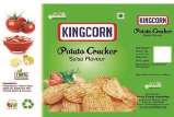 KINGCORN POTATO CRACKER (and logo) trademark logo