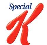 SPECIAL K IN SCRIPT DESIGN IN RED COLOUR (and logo) trademark logo