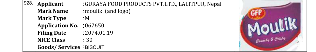 Original bulletin entry for KTM (and logo)
