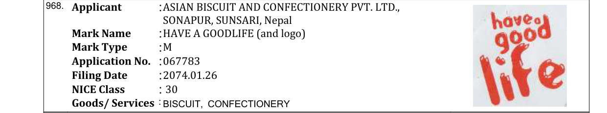 Original bulletin entry for HEALTHY STAR (and logo)