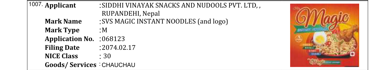 Original bulletin entry for SVS MAGIC (and logo)