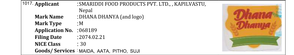 Original bulletin entry for CF OYO (and logo)