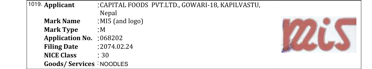 Original bulletin entry for HAMRO UPALABDHI (and logo)