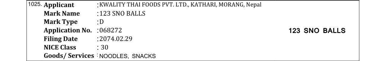 Original bulletin entry for 123 ENERGY