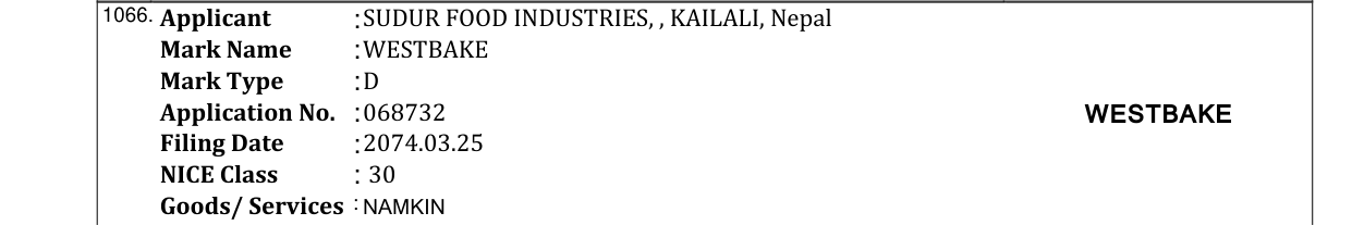 Original bulletin entry for THAKALI (and logo)