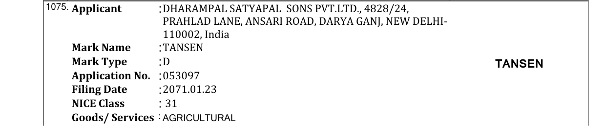 Original bulletin entry for SUPER SOYA