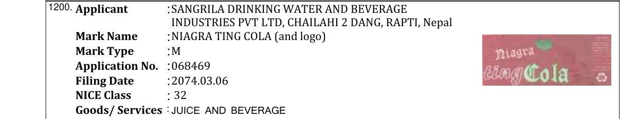 Original bulletin entry for NIAGRA (and logo)