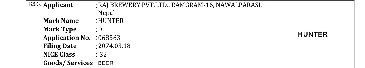 Original bulletin entry for DOWNTOWN