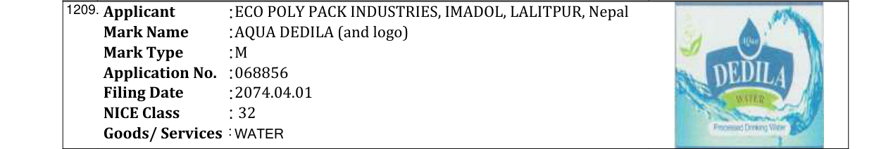 Original bulletin entry for RHINO STRONG (and logo)