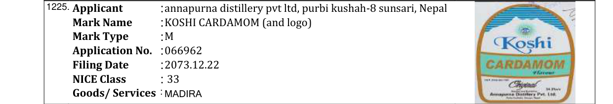 Original bulletin entry for BLUE SHINE (and logo)