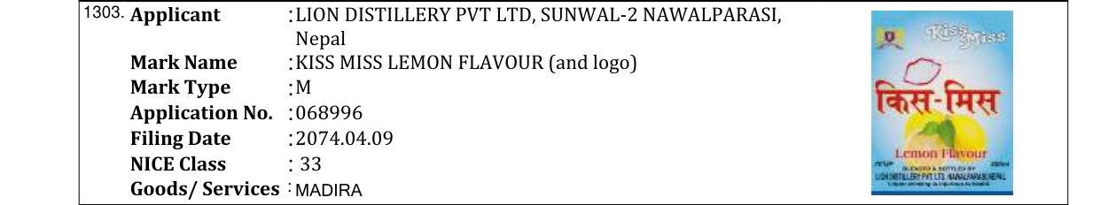 Original bulletin entry for PYAR DUDHIYA SPECIAL (and logo)