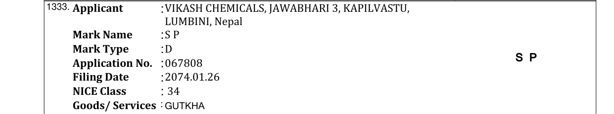Original bulletin entry for SHUDHA PLUS (devnagari) (and logo)
