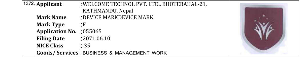 Original bulletin entry for WE CREATE CHEMISTRY (and logo)