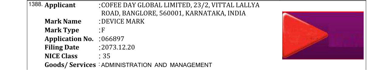 Original bulletin entry for COFFEE DAY (and logo)