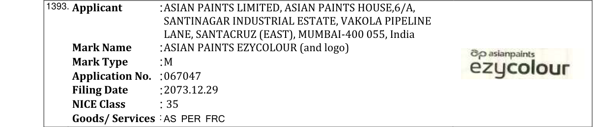Original bulletin entry for COLOUR SPECTRA PRO (and logo)