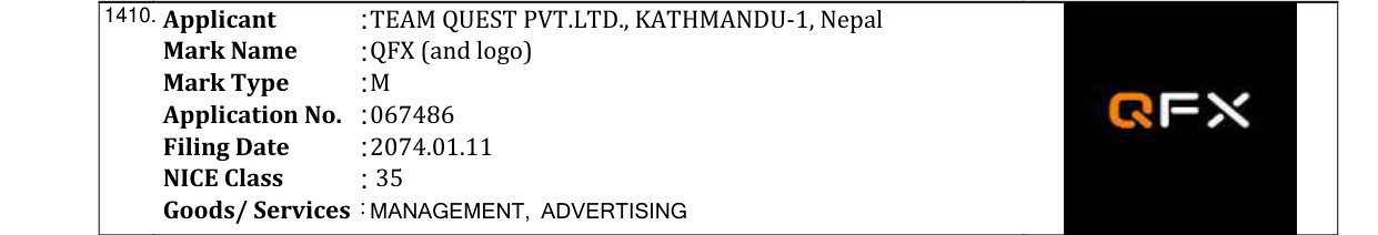 Original bulletin entry for EVEREST INN (and logo)