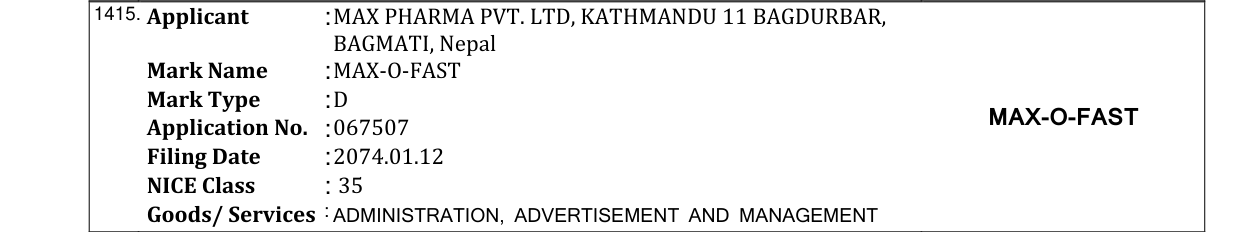 Original bulletin entry for UNOKETRO