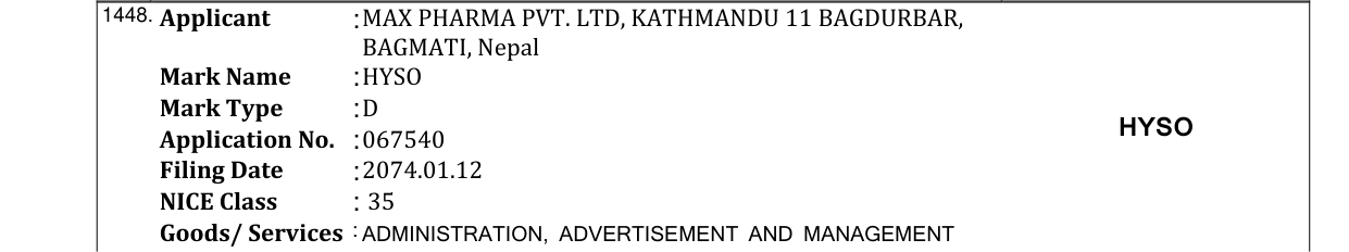 Original bulletin entry for PLENETOL