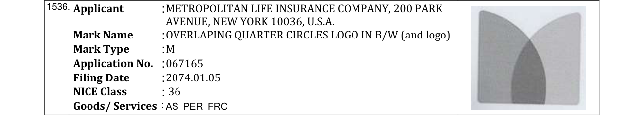 Original bulletin entry for METLIFE. NAVIGATING LIFE TOGETHER