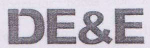 DE & E (and logo) trademark logo