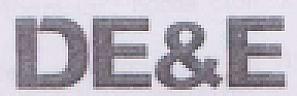 DE & E (and logo) trademark logo