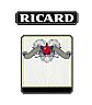 RICARD & DEVICE (COLOURED) (and logo) trademark logo
