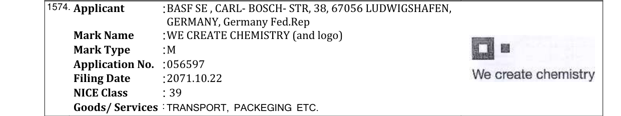 Original bulletin entry for SUGAM DELIVERING TRUST (and logo)