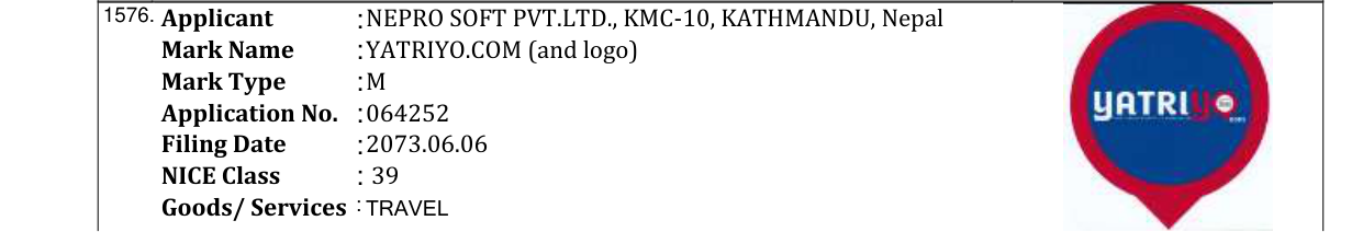 Original bulletin entry for QATAR AIRWAYS (and logo)