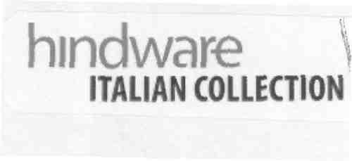 HINDWARE ITALIAN COLLECTION (stylized) (and logo) trademark logo