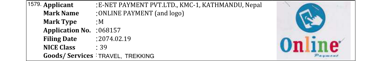 Original bulletin entry for RASVITA INTERNATIONAL GROUP (and logo) RASVITA