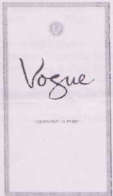 VOGUE (and logo) trademark logo