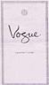 VOGUE (and logo) trademark logo