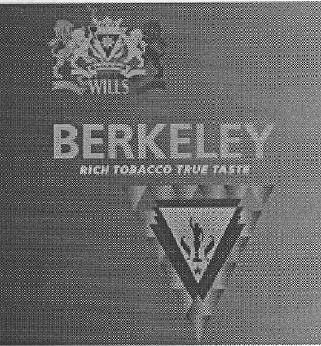 WILLS BERKELEY RICH TOBACCO TRUE TASTE (B/W) (and logo) trademark logo