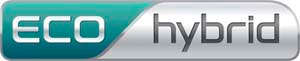 ECO HYBRID with colour label (and logo) trademark logo