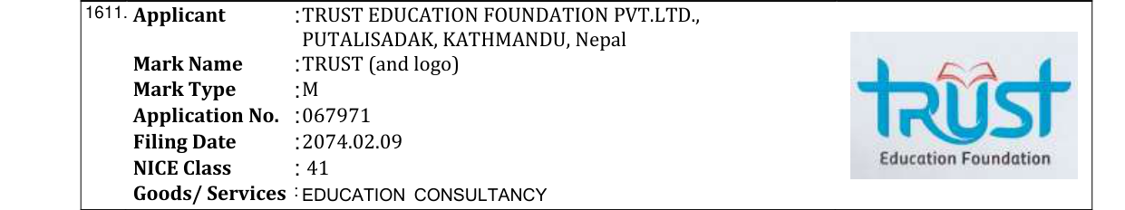 Original bulletin entry for TARA EDU (and logo)