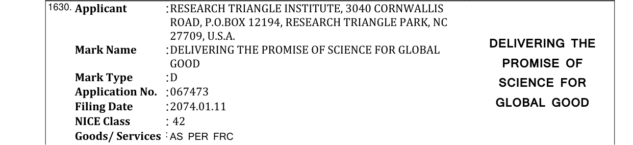 Original bulletin entry for H DEVICE (and logo)