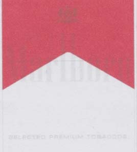 MARLBORO SELECTED PREMIUM TOBACCOS LABEL (W/PM CREST & RED ROOFTOP DEVICE) (and logo) trademark logo