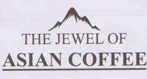 THE JEWEL OF ASIAN COFFEE (and logo) trademark logo