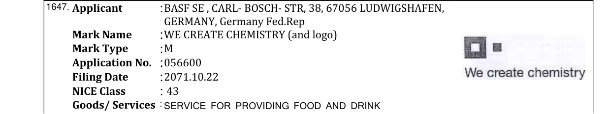 Original bulletin entry for DWF 109 (and logo)
