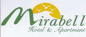 MIRABELL HOTEL & APARTMENT (and logo) trademark logo