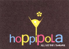 HOPPIPOLA ALL DAY BAR & BONHOME (and logo) trademark logo