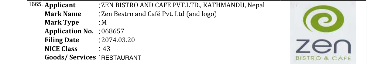 Original bulletin entry for PATANJALI (and logo)