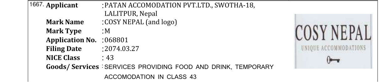 Original bulletin entry for OYO