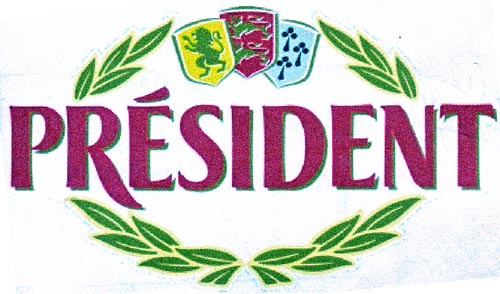 PRESIDENT (and logo) trademark logo