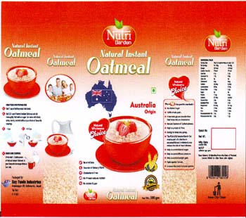 NUTRI GARDEN NATURAL INSTANT OATMEAL trademark logo