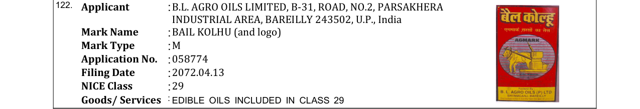 Original bulletin entry for BAIL KOLHU (and logo)