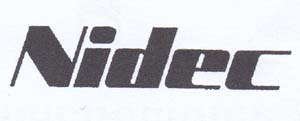 NIDEC (and logo) trademark logo