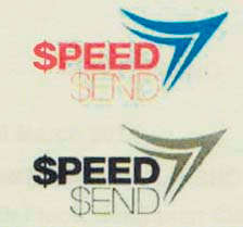 SPEEDSEND (IN SERIES) (and logo) trademark logo